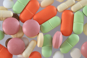 pills medical topic, overdose, stress pharmaceuticals and pills