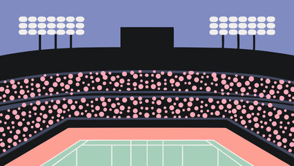 The electric roar of the crowd a vibrant stadium embraces the competition and passion under bright