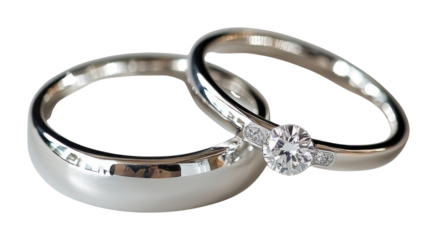 PNG Two silver wedding rings accessories accessory jewelry.