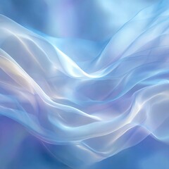 Fototapeta premium Soft, flowing, light blue fabric