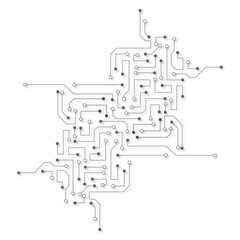 Vector circuit for communication technology background concept 