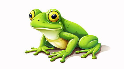 Obraz premium green eyed tree frog