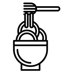 Spaghetti Vector Icon