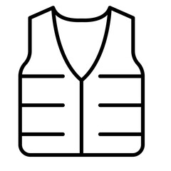 Safety Vest Vector Icon