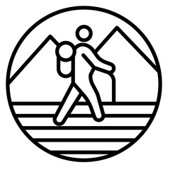 Pilgrimage Vector Icon