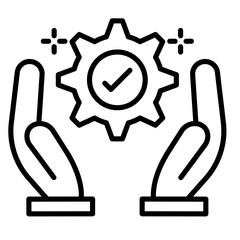 Management Service Vector Icon