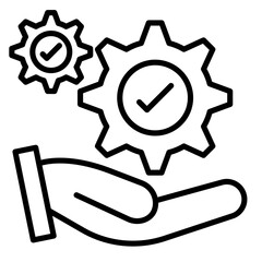 Management Service Vector Icon