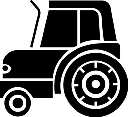 Tractor Icon Design with Editable Stroke. Suitable for Infographics, Web Pages, Mobile Apps, vector illustration. Agricultural tractor - transport for farm in flat style. on transparent background