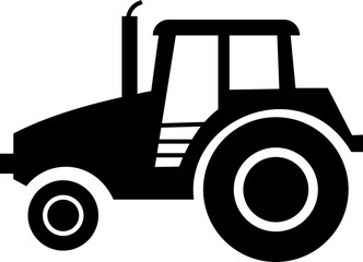 Tractor Icon Design with Editable Stroke. Suitable for Infographics, Web Pages, Mobile Apps, vector illustration. Agricultural tractor - transport for farm in flat style. on transparent background