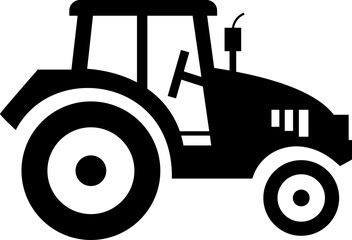 Tractor Icon Design with Editable Stroke. Suitable for Infographics, Web Pages, Mobile Apps, vector illustration. Agricultural tractor - transport for farm in flat style. on transparent background