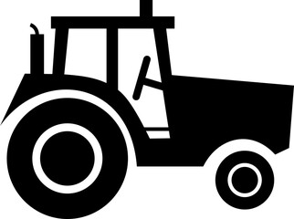 Tractor Icon Design with Editable Stroke. Suitable for Infographics, Web Pages, Mobile Apps, vector illustration. Agricultural tractor - transport for farm in flat style. on transparent background
