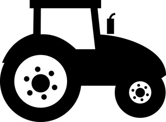 Tractor Icon Design with Editable Stroke. Suitable for Infographics, Web Pages, Mobile Apps, vector illustration. Agricultural tractor - transport for farm in flat style. on transparent background