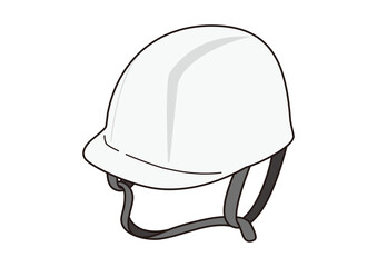 防災ヘルメットのイラスト