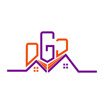 OGJ Real State logo design, OGJ simple and modern logo. OGJ luxurious alphabet design