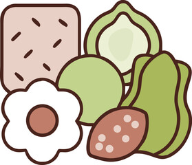 Vector illustration of keto diet.eps