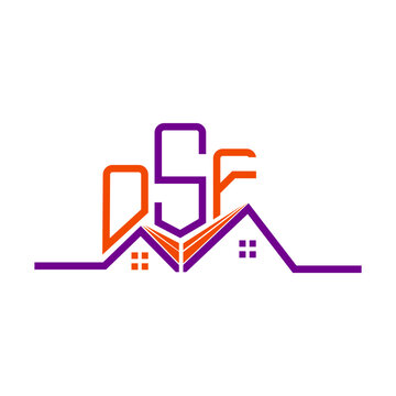 OSF Real State logo design, OSF simple and modern logo. OSF luxurious alphabet design