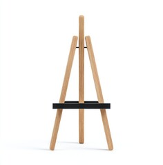 Small wooden easel with black surface
