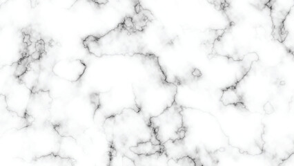Close-Up White Marble Texture with Black Veins