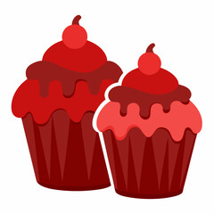 cupcake with cherry