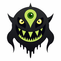 evil halloween monster