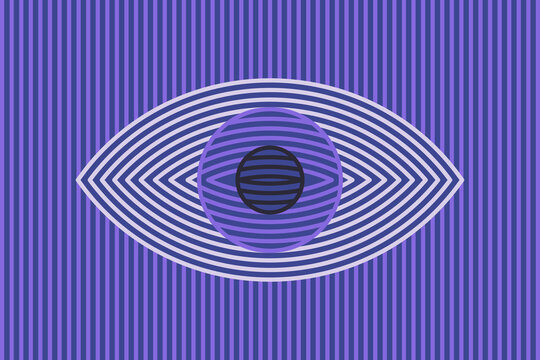 Futuristic linear eye