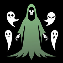 halloween ghost vector