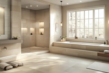 Utilize clean lines, large windows for natural light, and integrated storage solutions. 