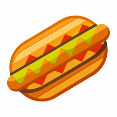 hot dog vector illustration