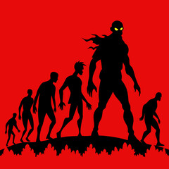 silhouettes of people dancing