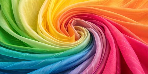 Naklejka premium abstract colorful background waves thin fabric silk like 
