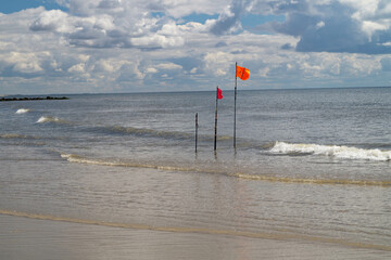 Am Strand von Blavand in D&auml;nemark