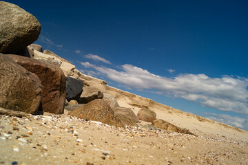 Am Strand von Blavand in Dänemark