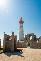 Phare de la Pointe St Mathieu en Bretagne, Finistère sud