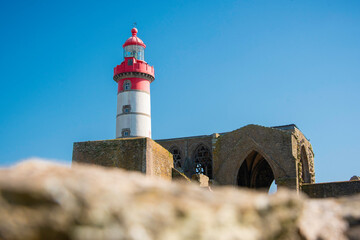 Phare de la Pointe St Mathieu en Bretagne, Finistère sud