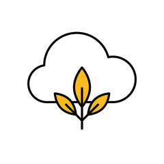 Zero Emission Icon vector stock illustration