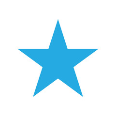 silver star on white