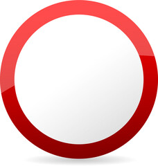 Minimalist Red Circular Frame...