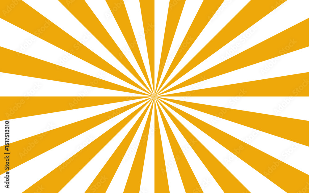 Poster abstract radial burst background with alternating red and white curved stripes central focal point. 