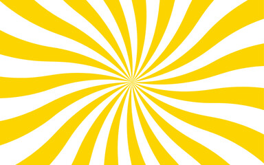 Abstract radial burst background with alternating red and white curved stripes central focal point. Dynamic spiral effect reminiscent of retro candy swirls or vintage sunburst posters. 