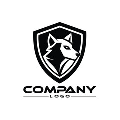 
Wolf Head Shield Icon, Wolf  logo.