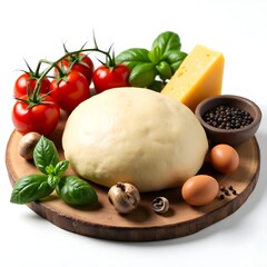 Raw Vegetables on Cutting Board in Natural Light