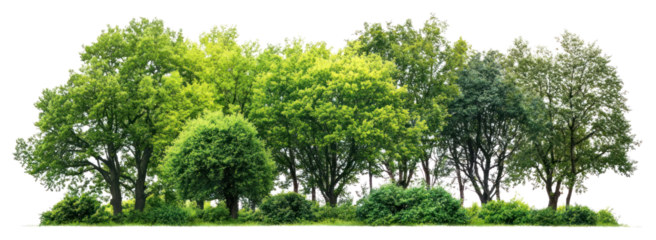 PNG Group of trees forest scenery nature.