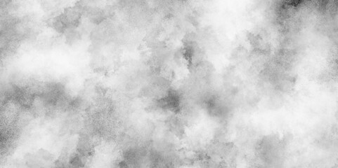 Abstract cloudy and grunge soft gray watercolor texture,  white or grey clouds with black and white stains, white background texture with puffy and cloudy smoke,  black and white background with smoke