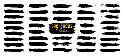 Grunge brush strokes, lines, ink smudges, hand-drawn scribble shapes. Handmade sketchy marks, acrylic stains, charcoal streaks. Paint textures, dry brush effect. Marker underline. Vector illustration