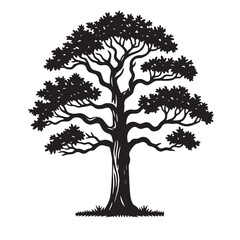 Obraz premium Oak Tree SVG 