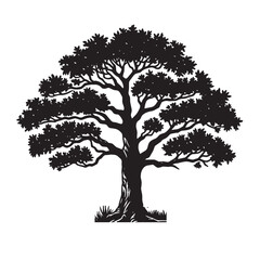 Fototapeta premium Oak Tree SVG 