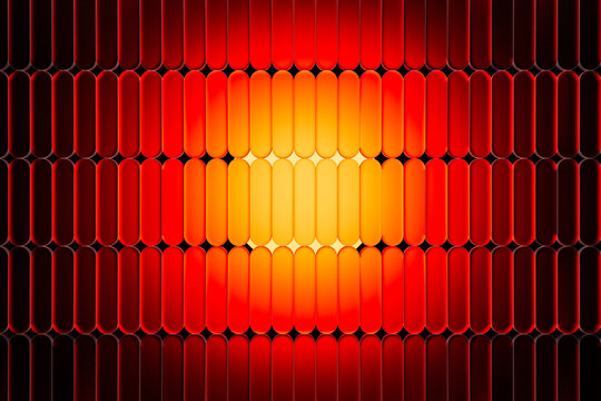 Vibrant abstract technology background featuring red light and glass