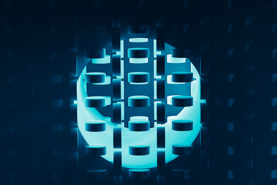 Soft geometric shapes create a serene abstract background with light