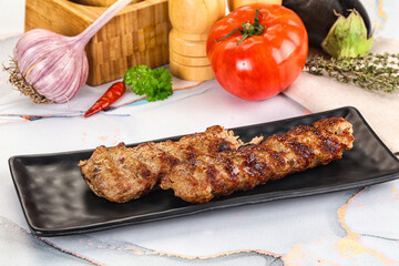 Beef kebab minced meat shashlik