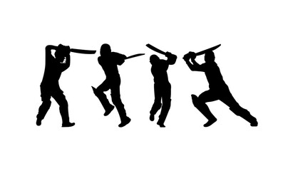 Cricket Short icon set vector